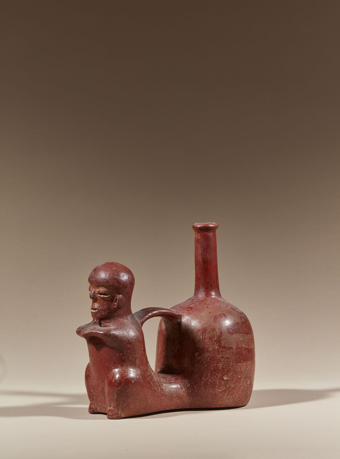 Null Vase siffleur représentant un musicien 
Culture Chorrera, Équateur
1000-500&hellip;