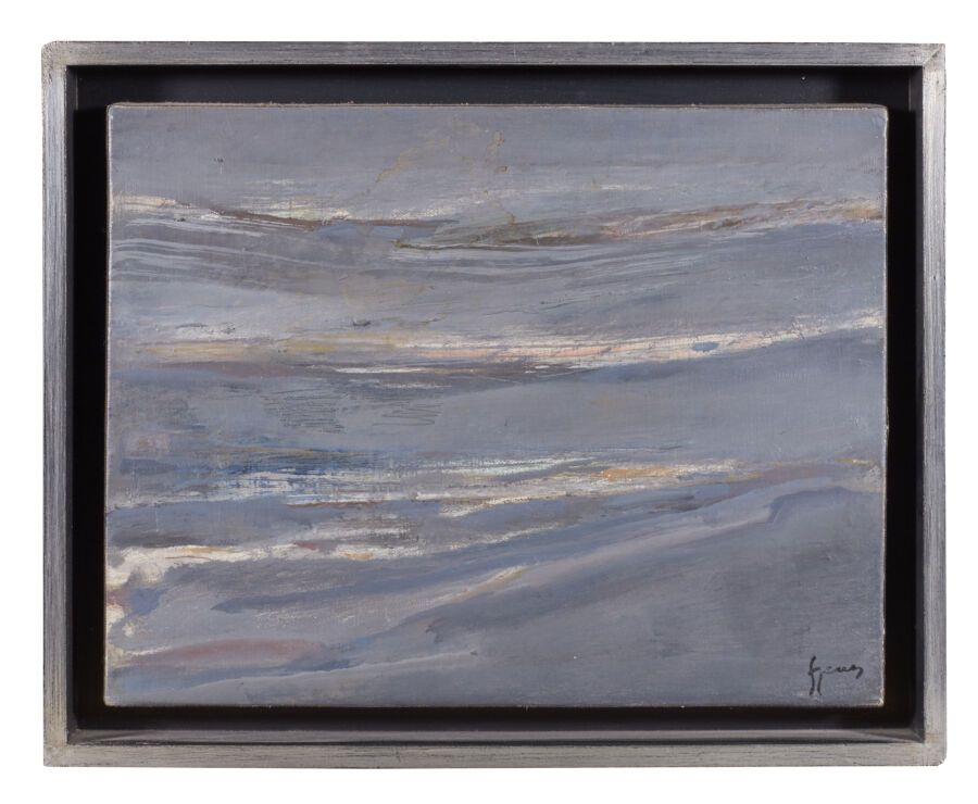 Null Arpad SZENES (1897-1985)
La terre, le ciel, 1969
Huile sur toile, signée en&hellip;