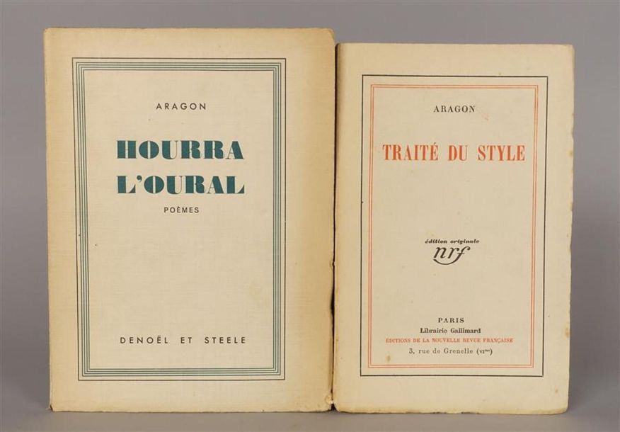 Null ARAGON Louis. Traité du style. Paris, Gallimard, 1928 ; in-12° broché. 

Éd&hellip;