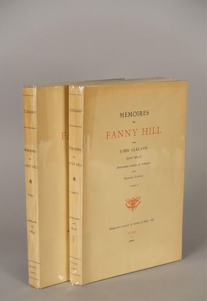 Null CLELAND John. Mémoires de Fanny Hill. Paris, [Librairie Hirsch], 1906 ; 2 v&hellip;