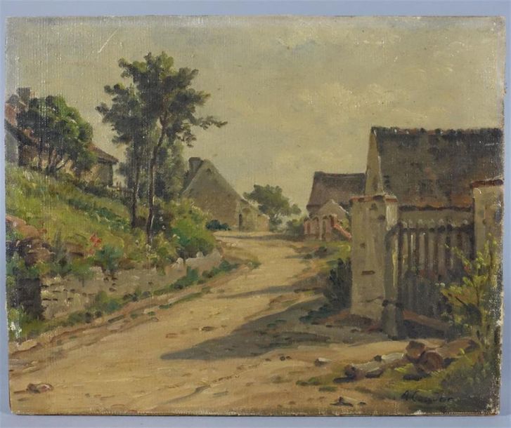 Null École française de la fin du XIXe, début du XXe siècle.
Le Chemin
Huile sur&hellip;