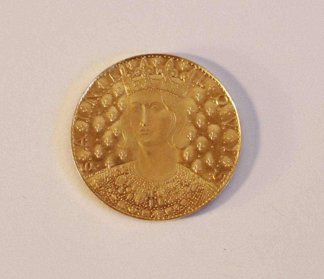 Null Louis IX (Saint Louis), médaille par A. De Jaeger, Monnaie de Paris, 1970.
&hellip;