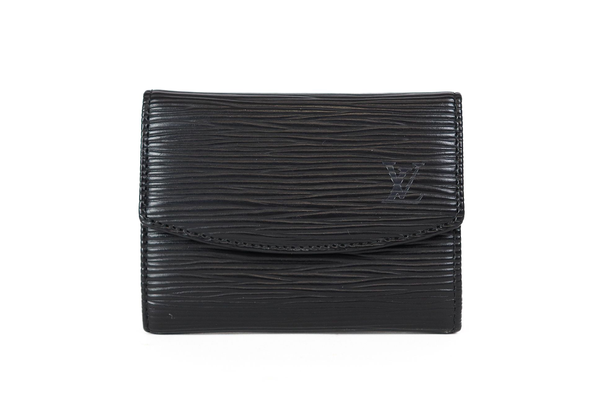 Louis VUITTON Purse in black epi leather. In its box. …