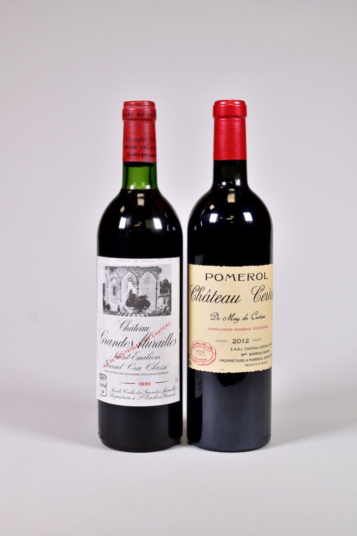 Null Set von 2 Flaschen bestehend aus :
- 1 Flasche, Pomerol, Château Certan, de&hellip;