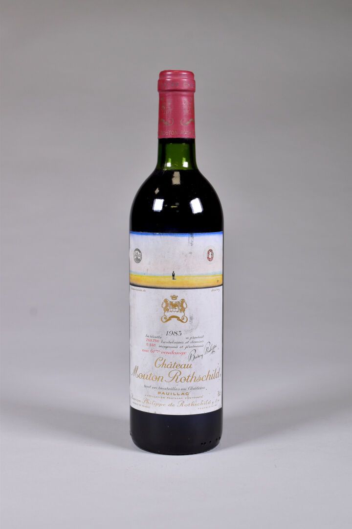 Null 1 Flasche, Pauillac, Château Mouton Rothschild, 1er Grand Cru Classé, 1983 &hellip;
