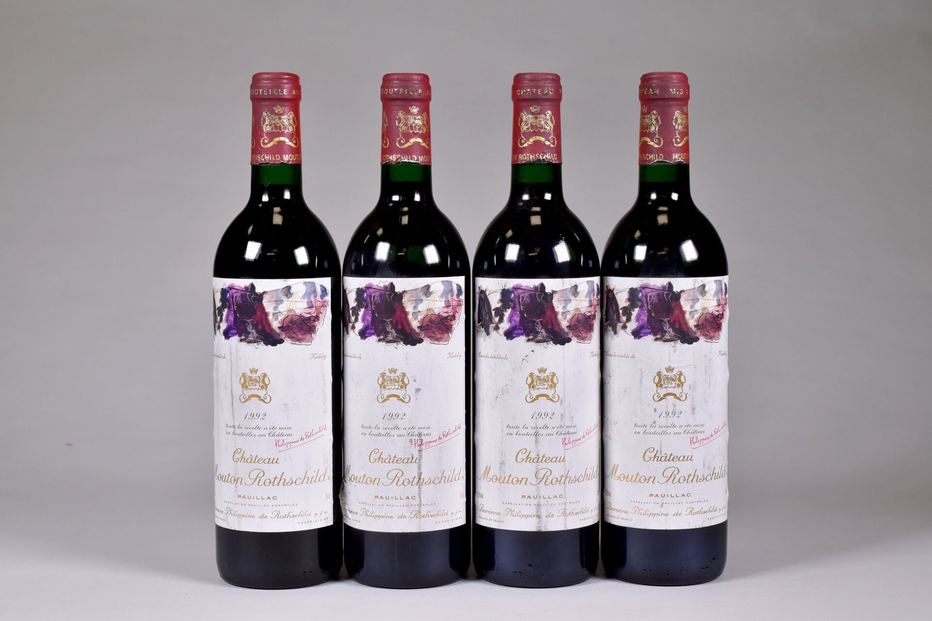 Null 4 bouteilles, Pauillac, Château Mouton Rothschild, 1er Grand Cru Classé, 19&hellip;