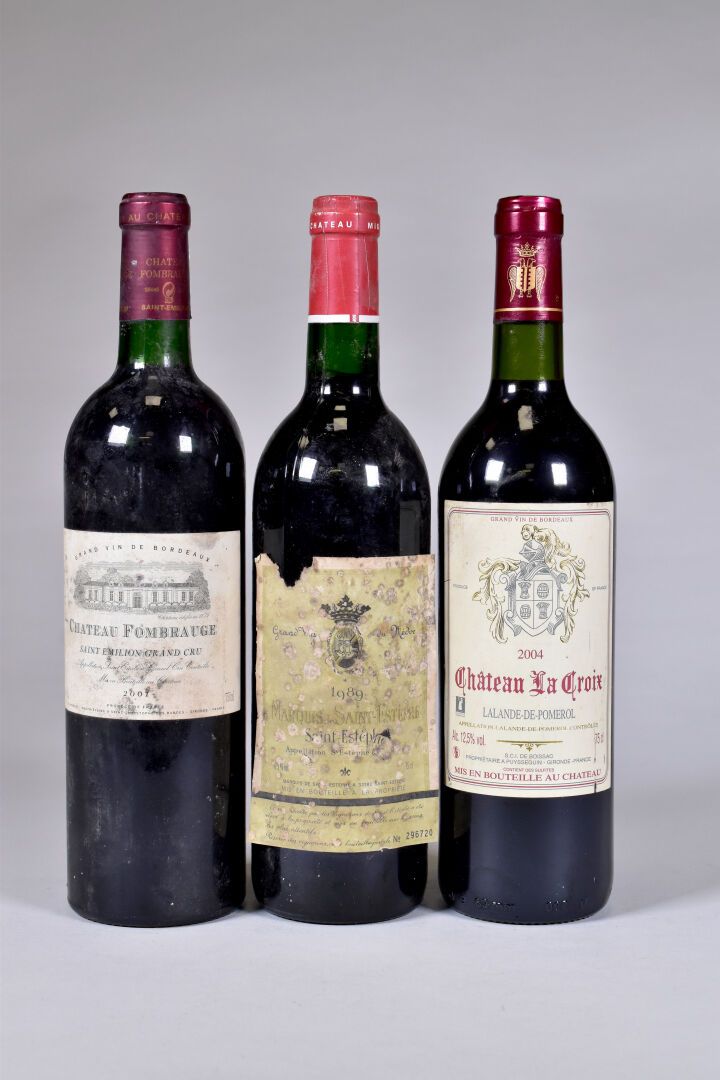 Null Set von 3 Flaschen bestehend aus : 
- 1 Flasche, Saint-Emilion Grand Cru, C&hellip;