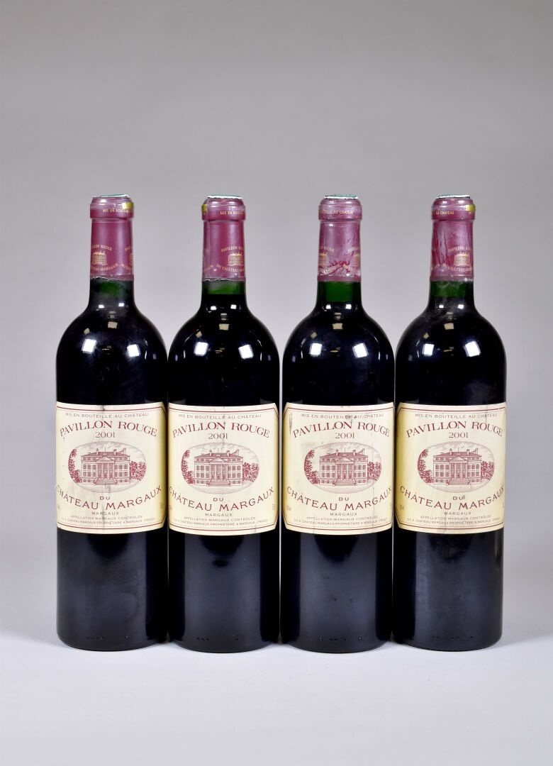 Null 4 bouteilles, Margaux, Pavillon Rouge (second vin du Château Margaux), 2001&hellip;