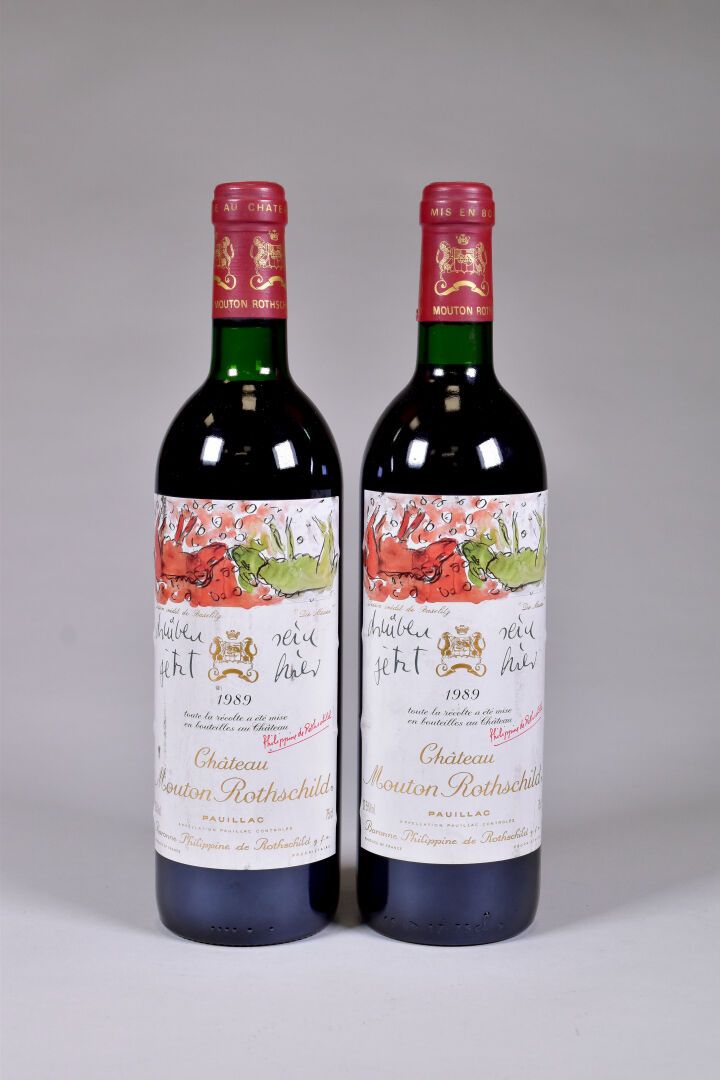 Null 2 bouteilles, Pauillac, Château Mouton Rothschild, 1er Grand Cru Classé, 19&hellip;