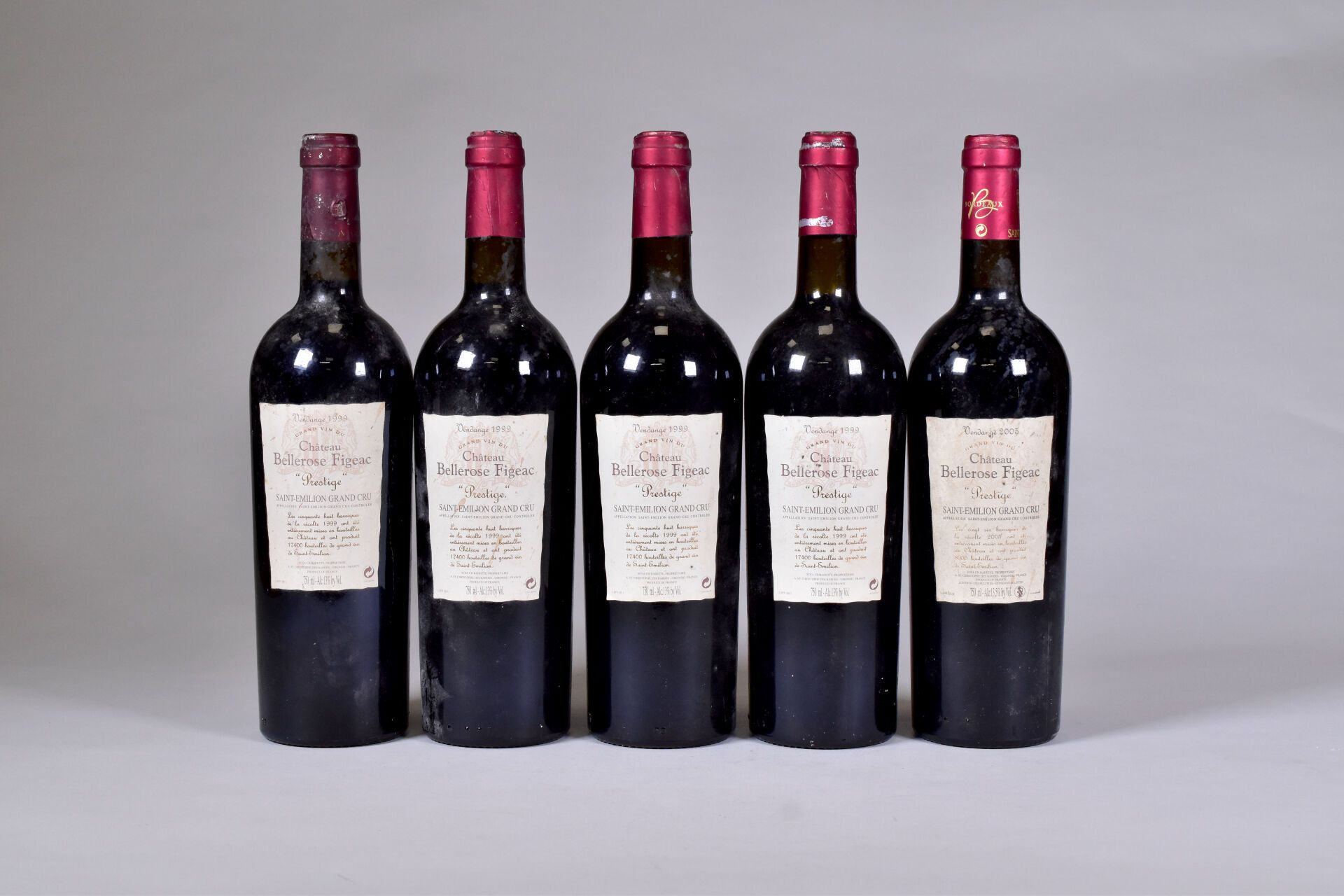 Null 5 bouteilles, Saint-Emilion Grand Cru, Château Bellerose Figeac, Prestige, &hellip;