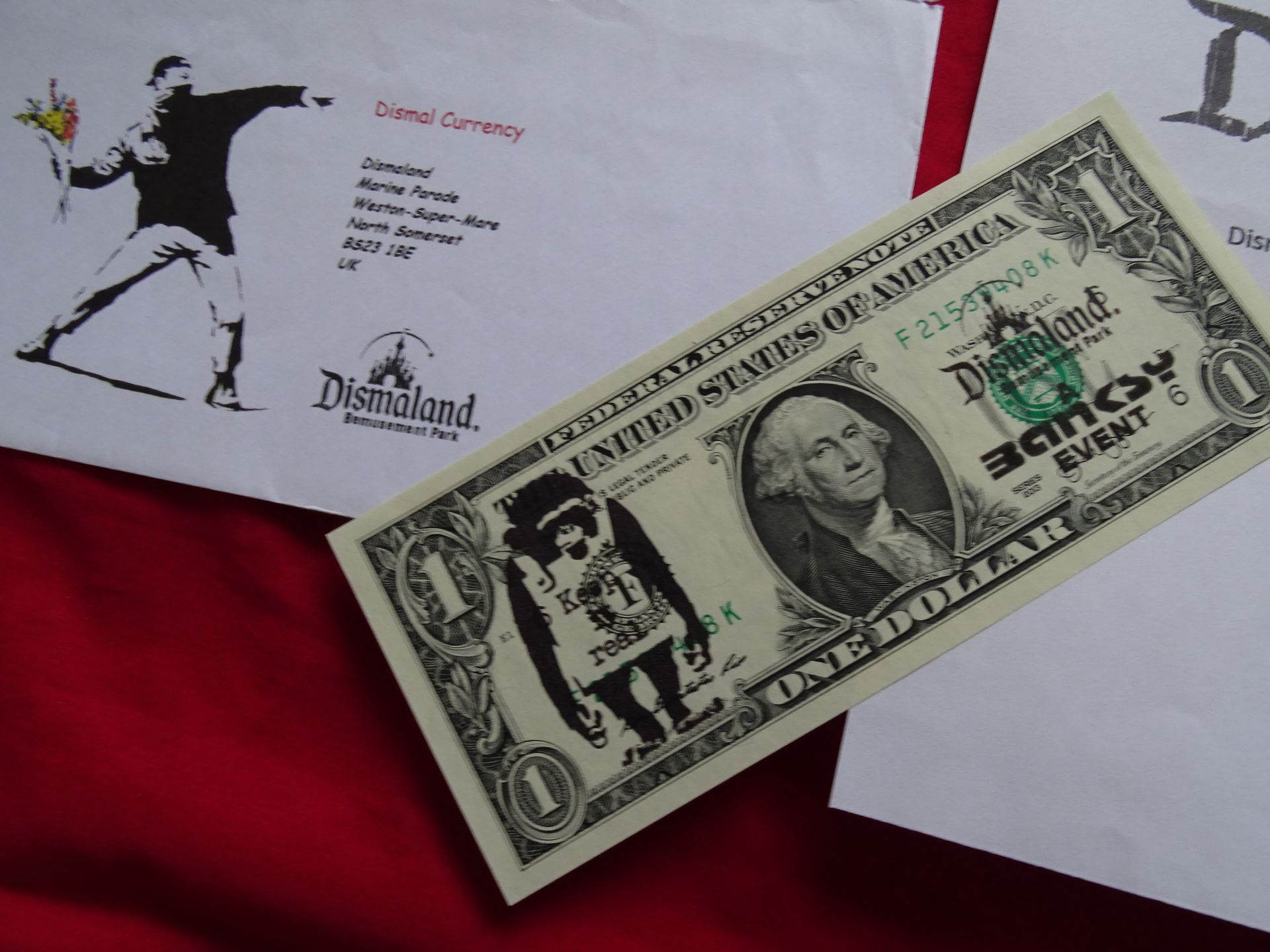 Null BANKSY (après).Très rare, forme Dismaland

A vendre, billet original. Il a &hellip;