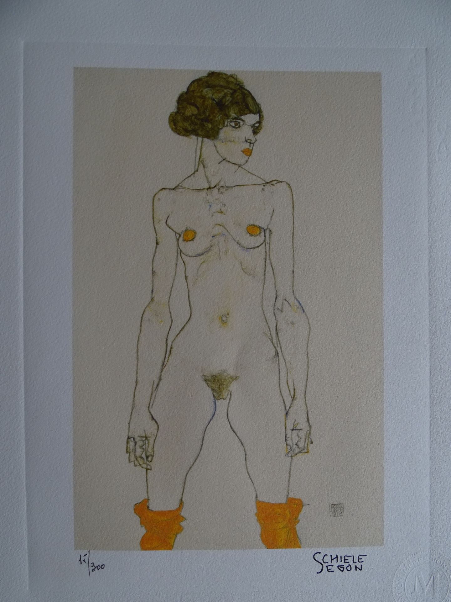 Null Egon Schiele (après) Lithographie, 38x28cm