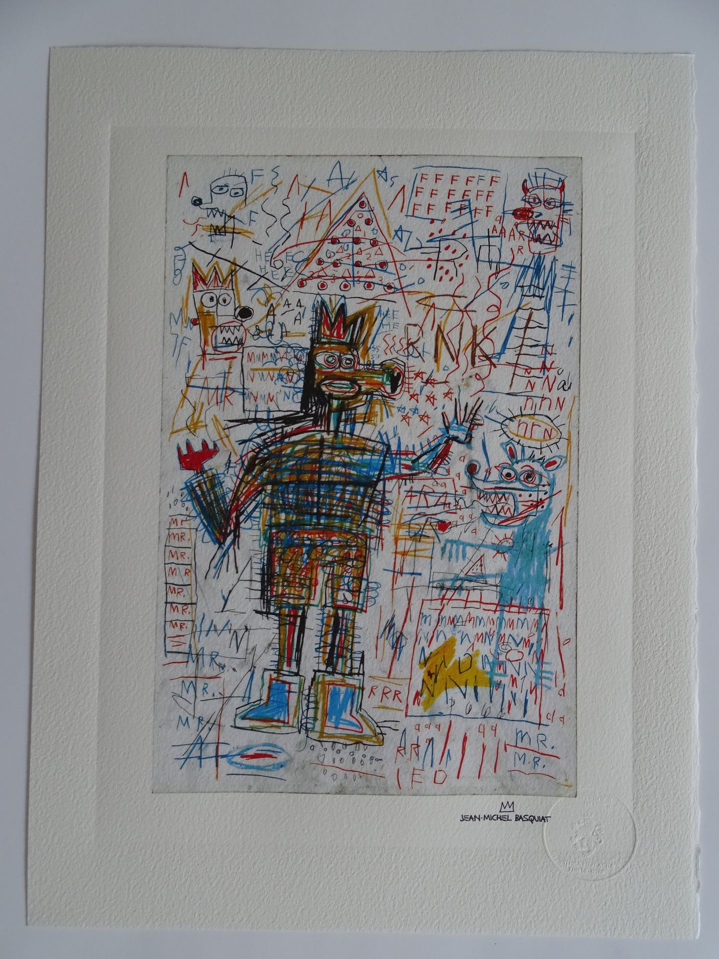 Null Jean-Michel Basquiat (después), litografía, numerada a mano, firmada en imp&hellip;