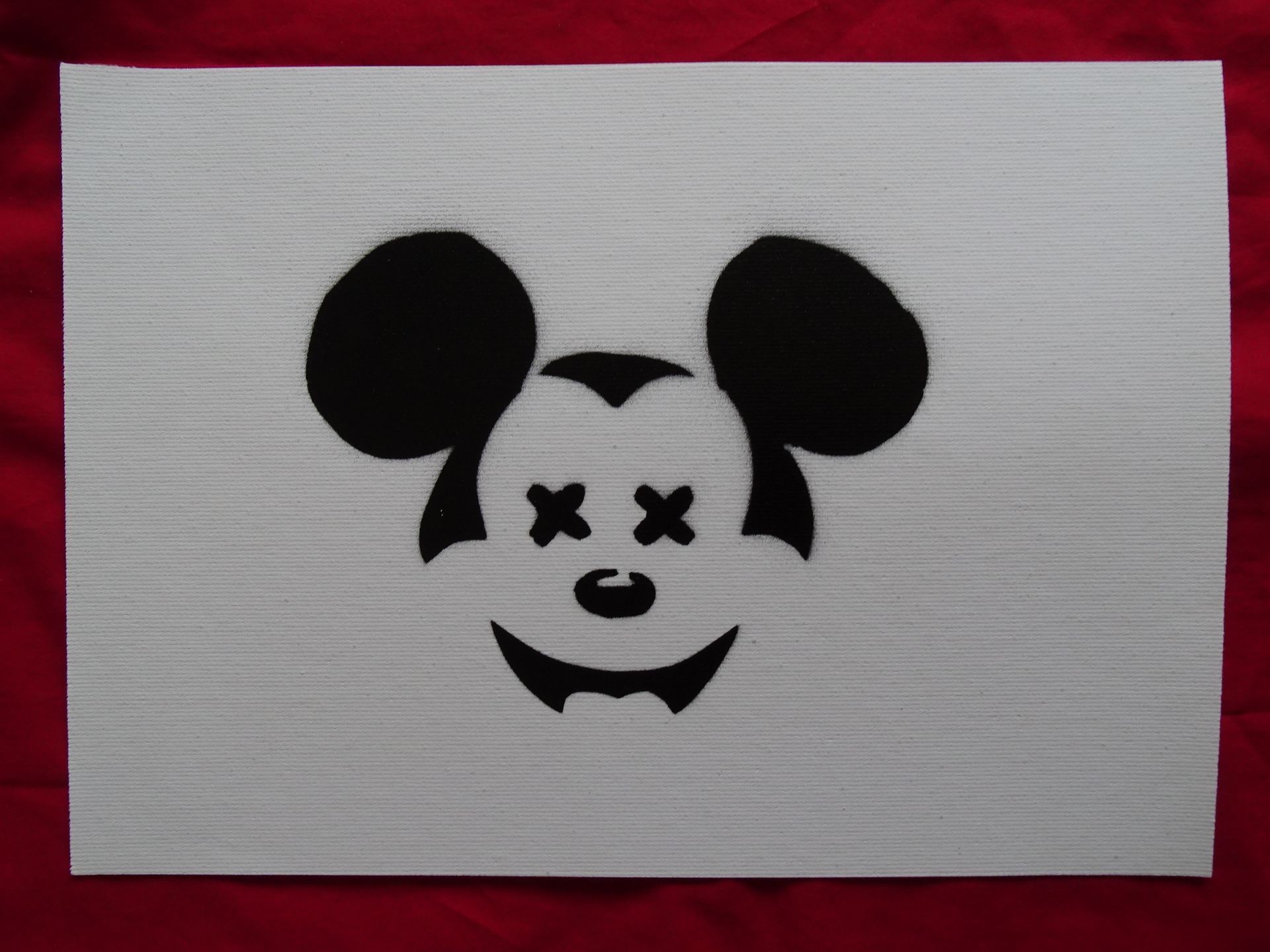 Null Banksy (after)-Dismaland Bemusement Park Stamp on the back.

Original graff&hellip;