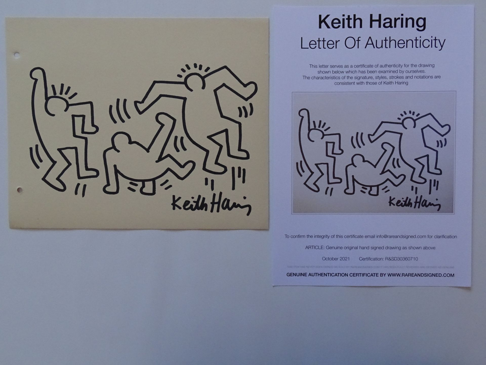 certificat Keith Haring Print signé et numéroté 
