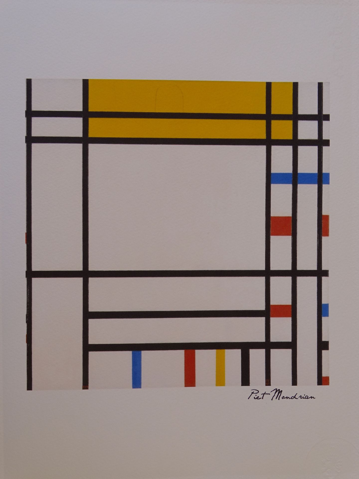 Piet Mondiran Piet Mondrian (nach). Limitierte Auflage Druck, 38X28cm ca, mit ge&hellip;