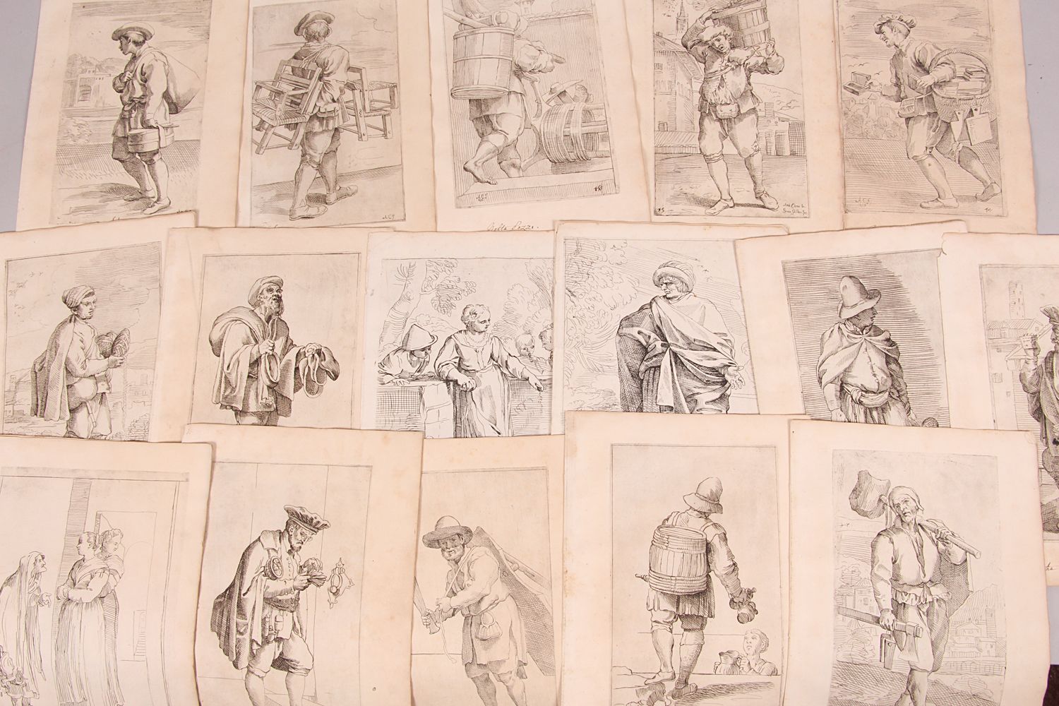 Annibale CARRACCI. Set of 33 engravings. The set in a binder includes 33 engravi&hellip;
