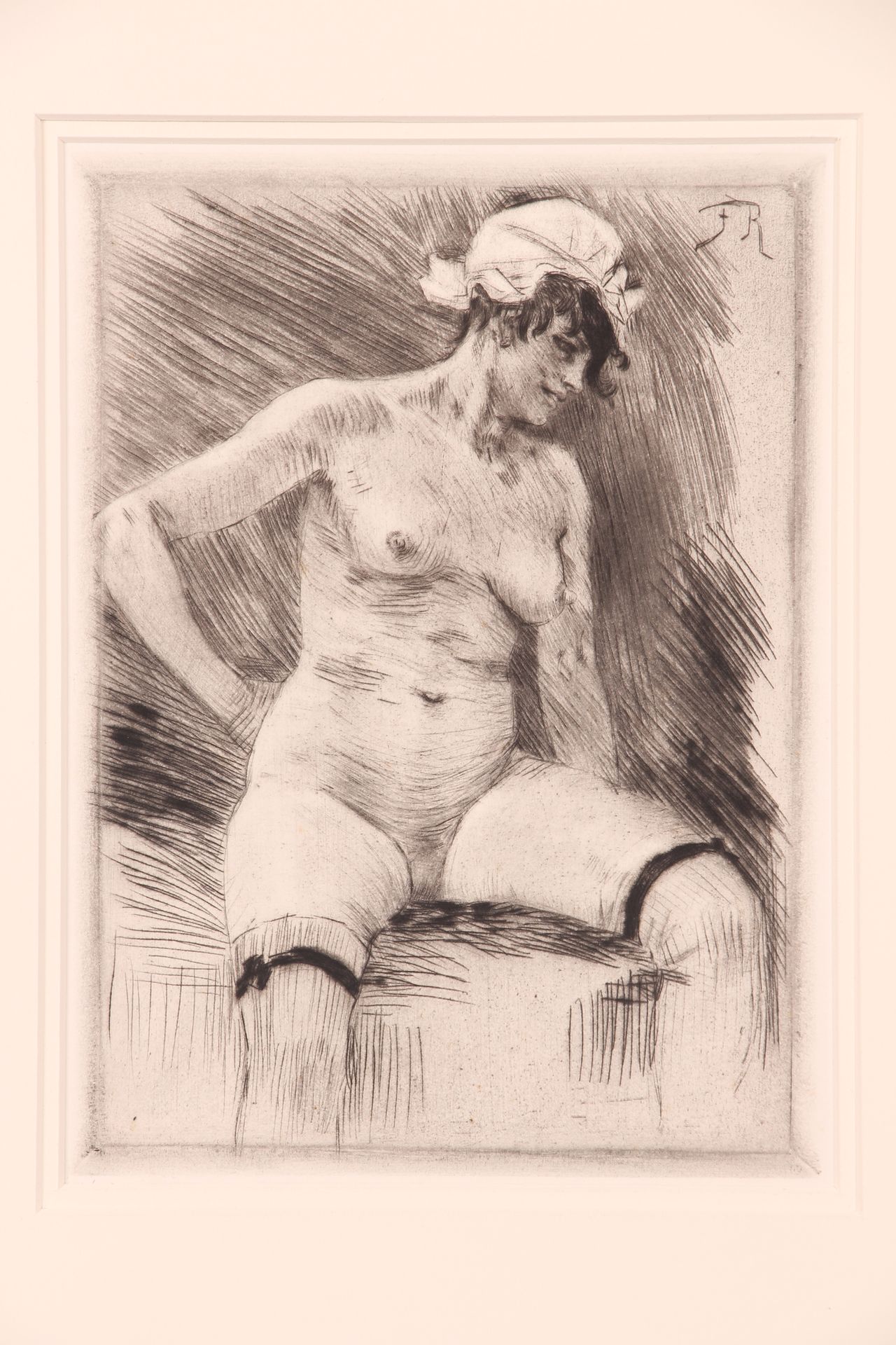 Félicien ROPS. "Drypoint on wove paper, 23 x 17 (55.7 x 35.8). 2nd state. ER 829&hellip;