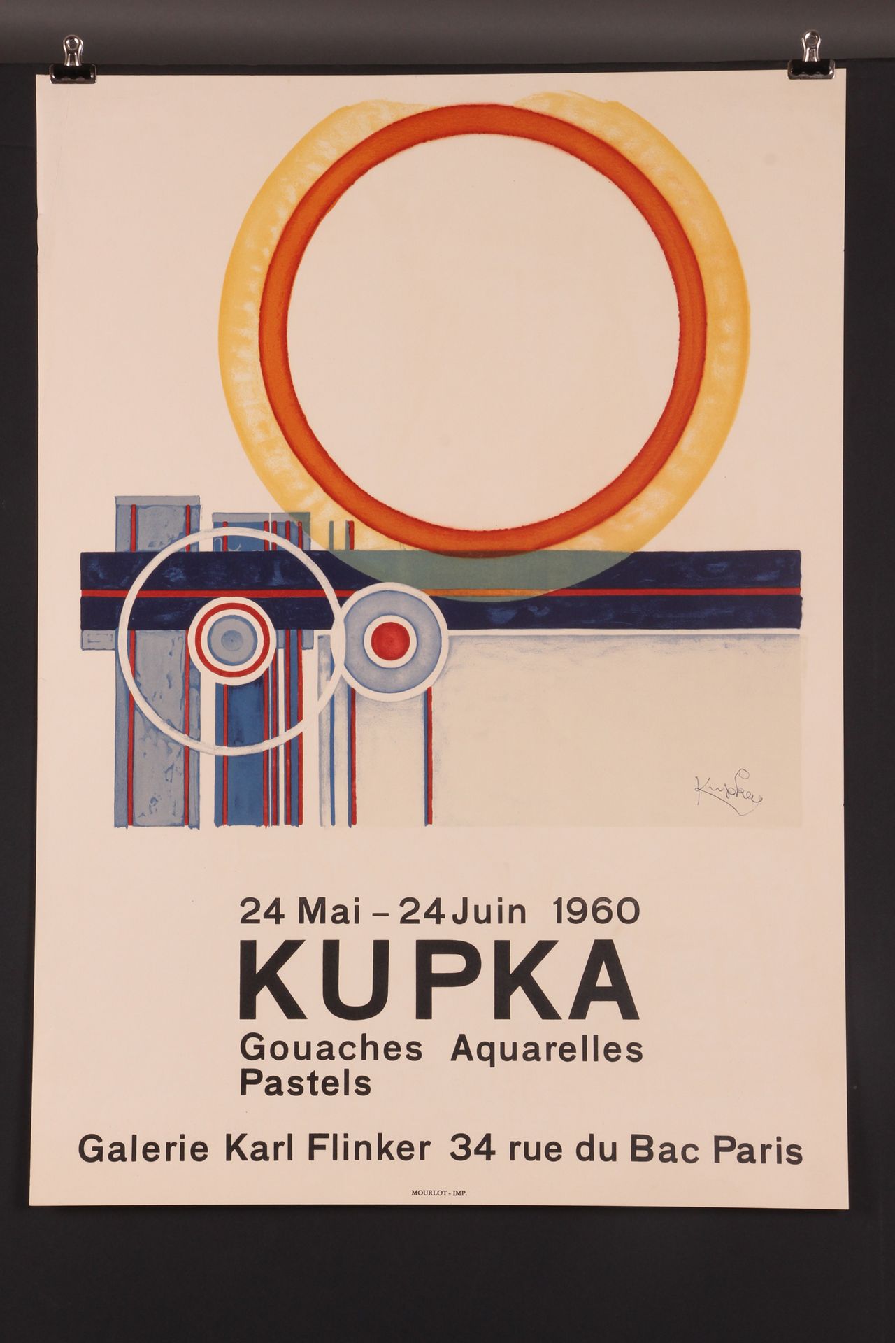 [AFFICHE]. Frantisek KUPKA (d’après). «Kupka gouaches, aquarelles, pastels. Gale&hellip;