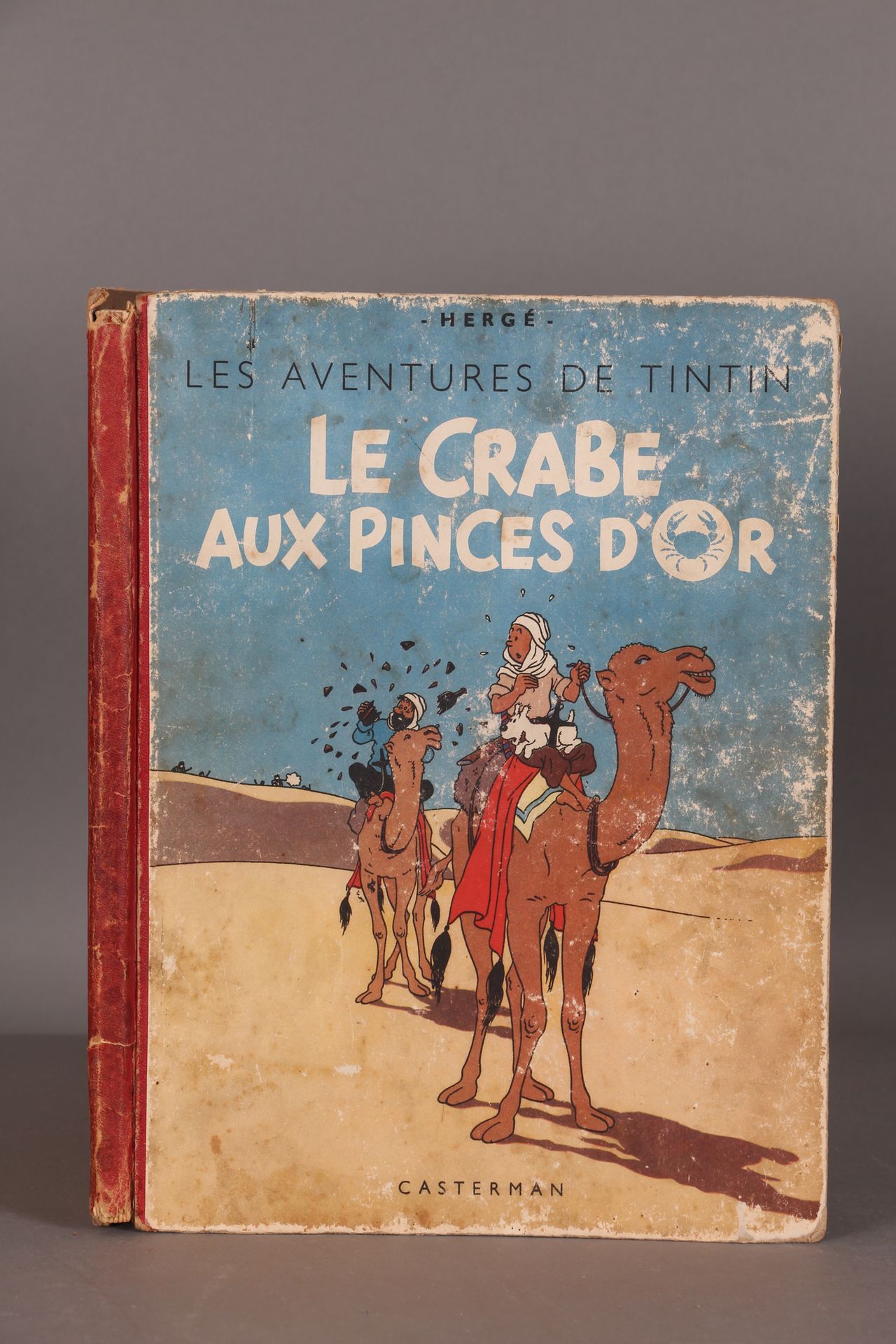 [TINTIN]. HERGÉ. «Le crabe aux pinces d’or» Casterman, 1942. Édition en noir et &hellip;