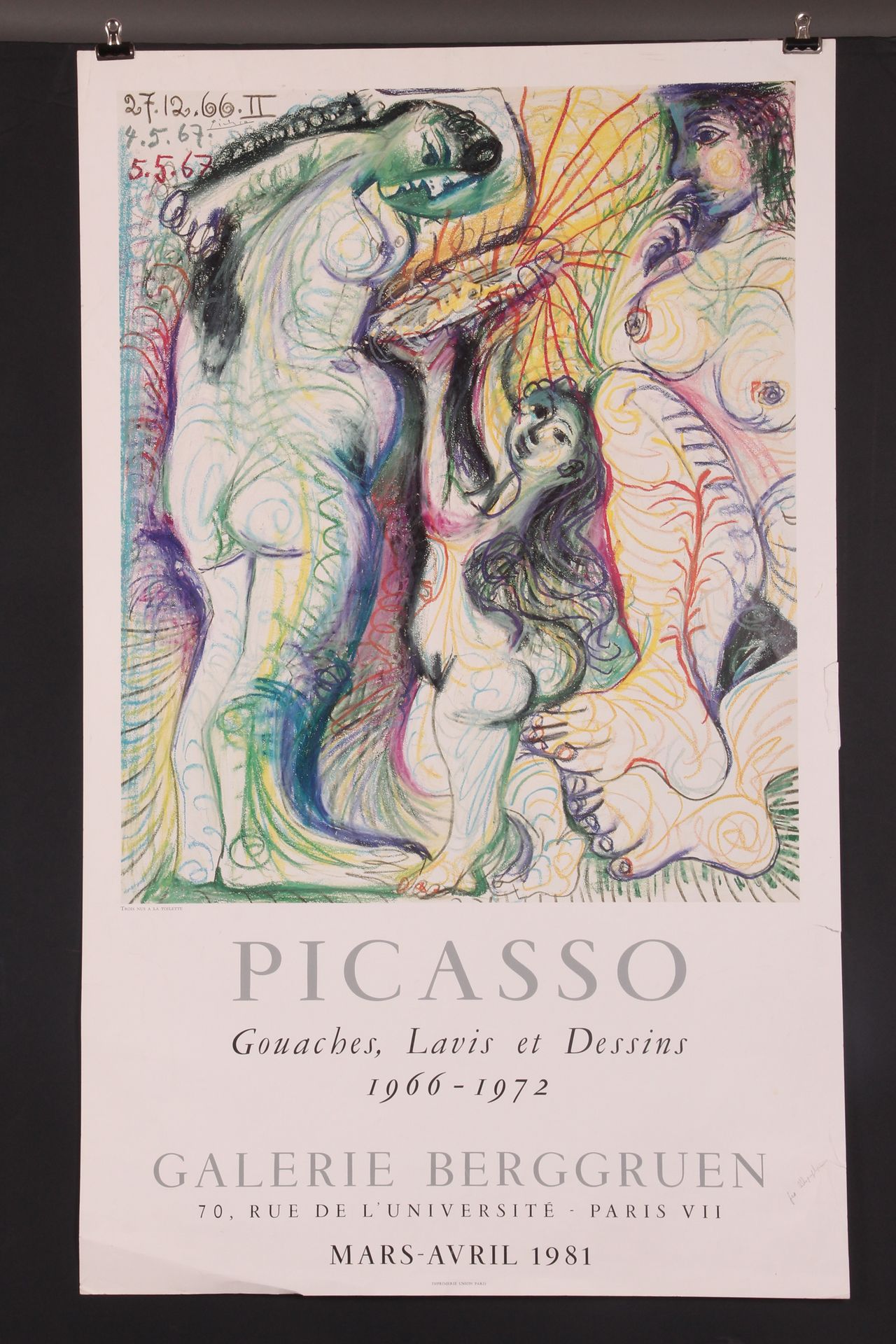 [AFFICHE]. Pablo PICASSO (d’après). "Set of 4 exhibition posters" The set includ&hellip;