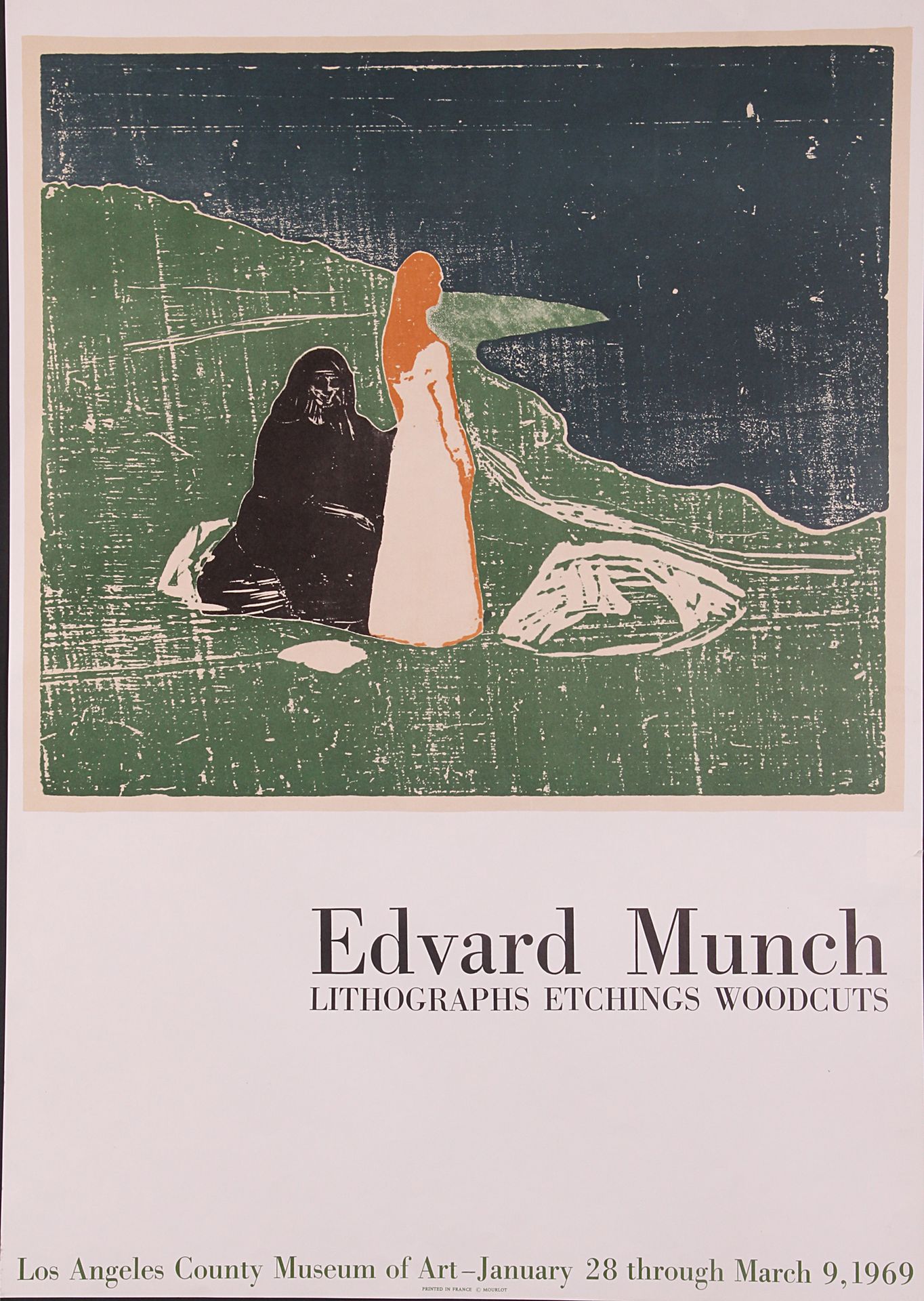 [AFFICHE]. Edvard MUNCH (d’après). «Lithographs etchings woodcuts, Los Angeles C&hellip;