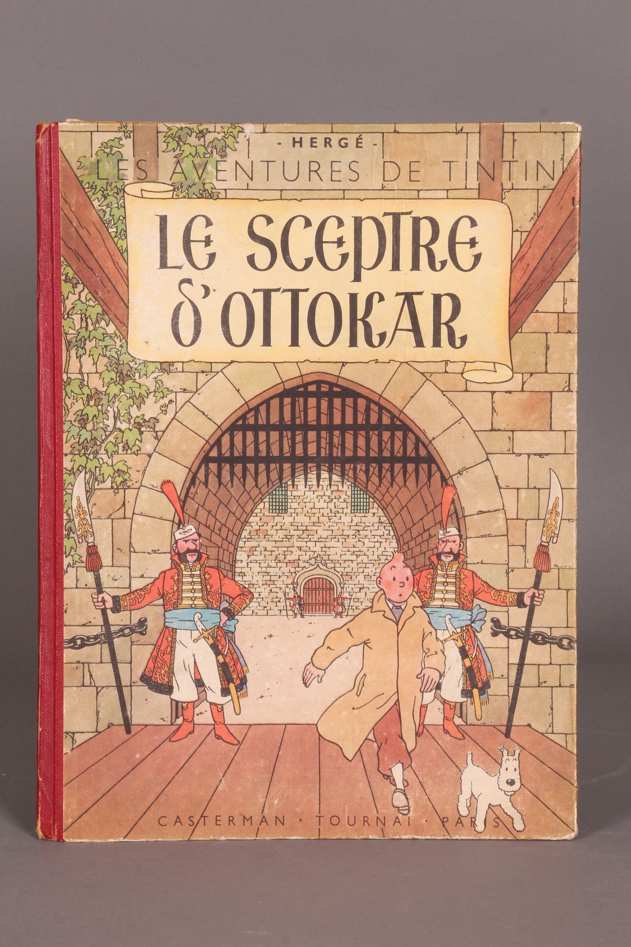 [TINTIN]. HERGÉ. "Le sceptre d'Ottokar" Casterman, 1947. First color edition. Re&hellip;