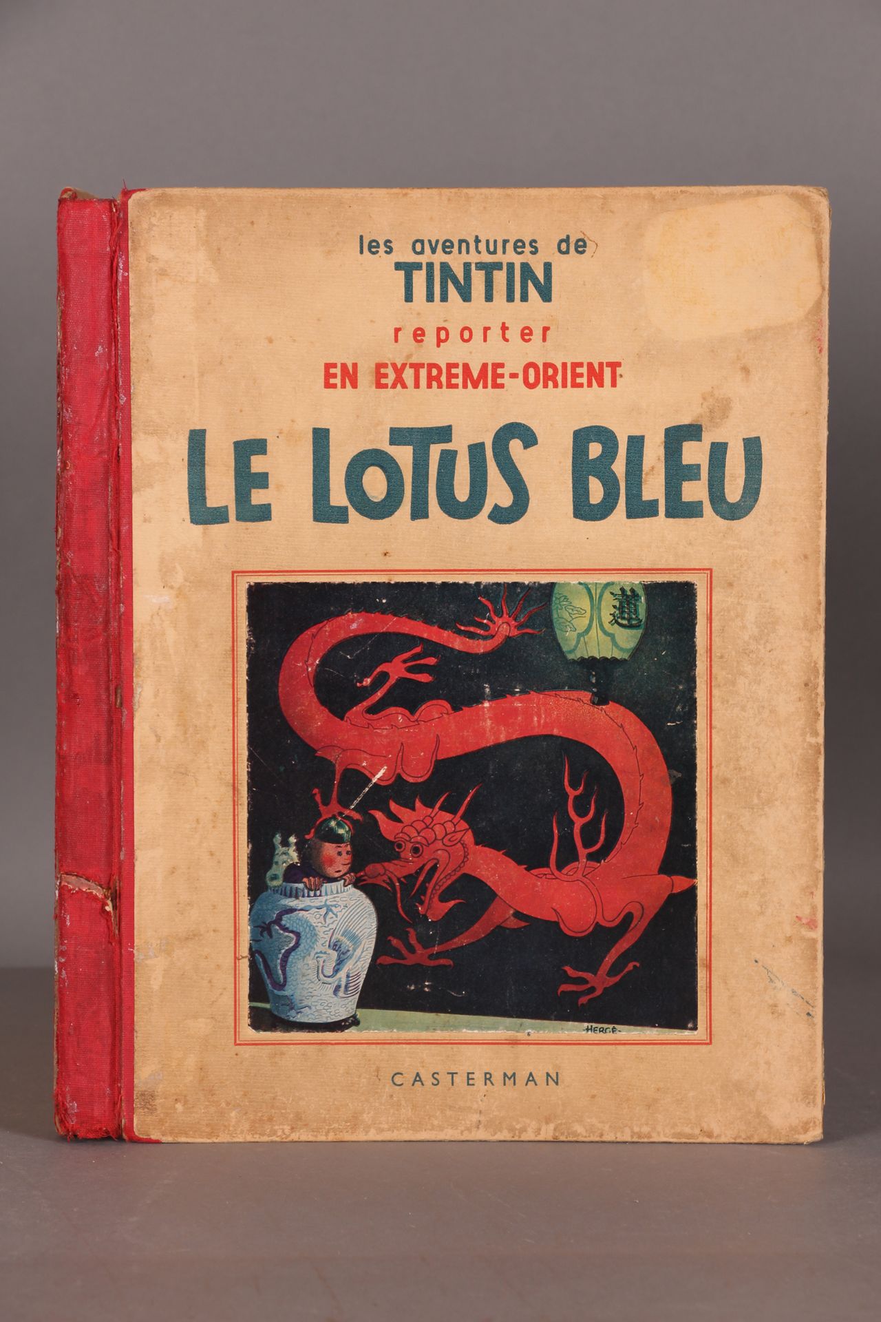 [TINTIN]. HERGÉ. «Les aventures de Tintin reporter en Extrême-Orient. Le lotus b&hellip;