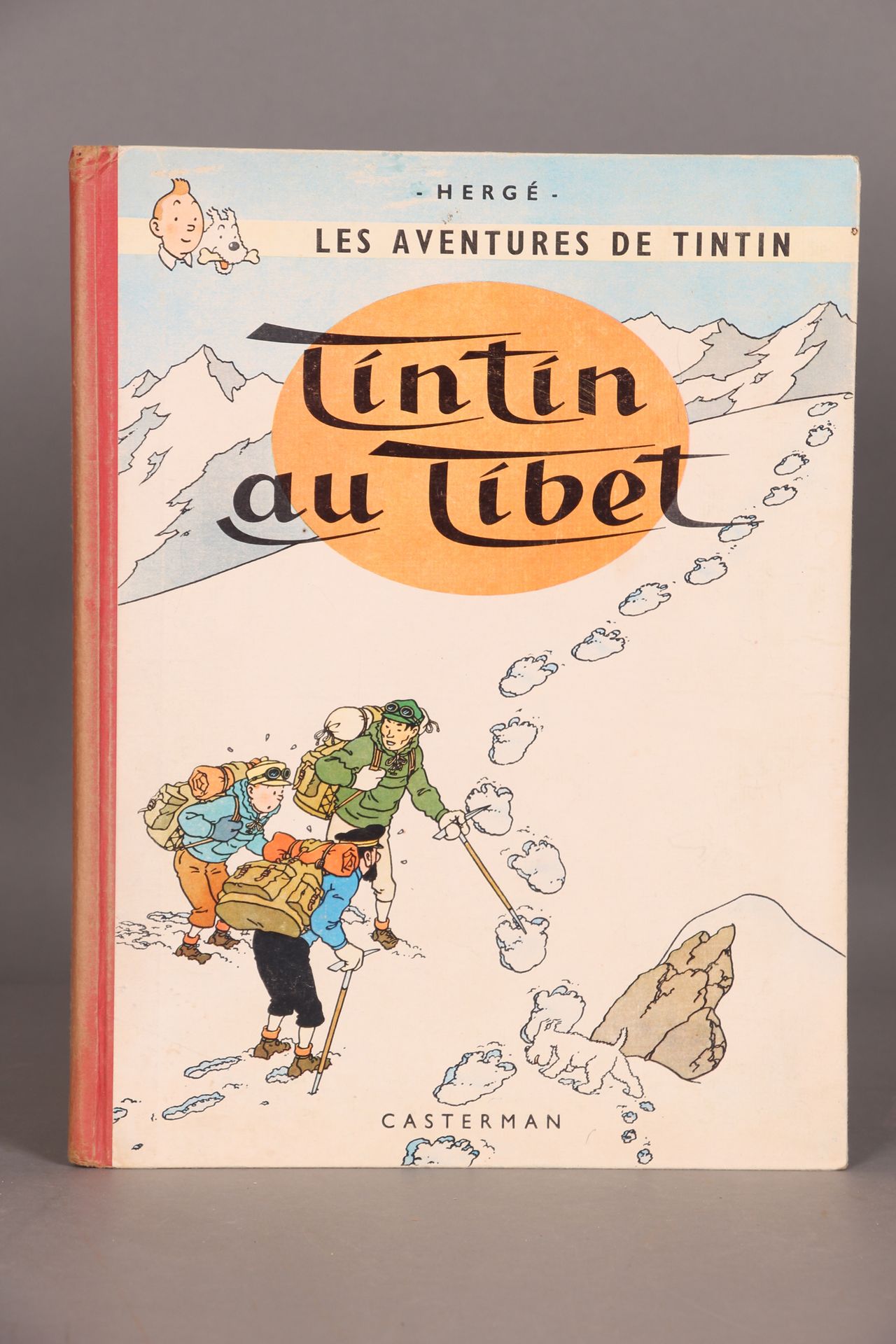 [TINTIN]. HERGÉ. «Tintin au Tibet» Casterman, 1963. Dos rouge, 2e plat B30. 1er &hellip;