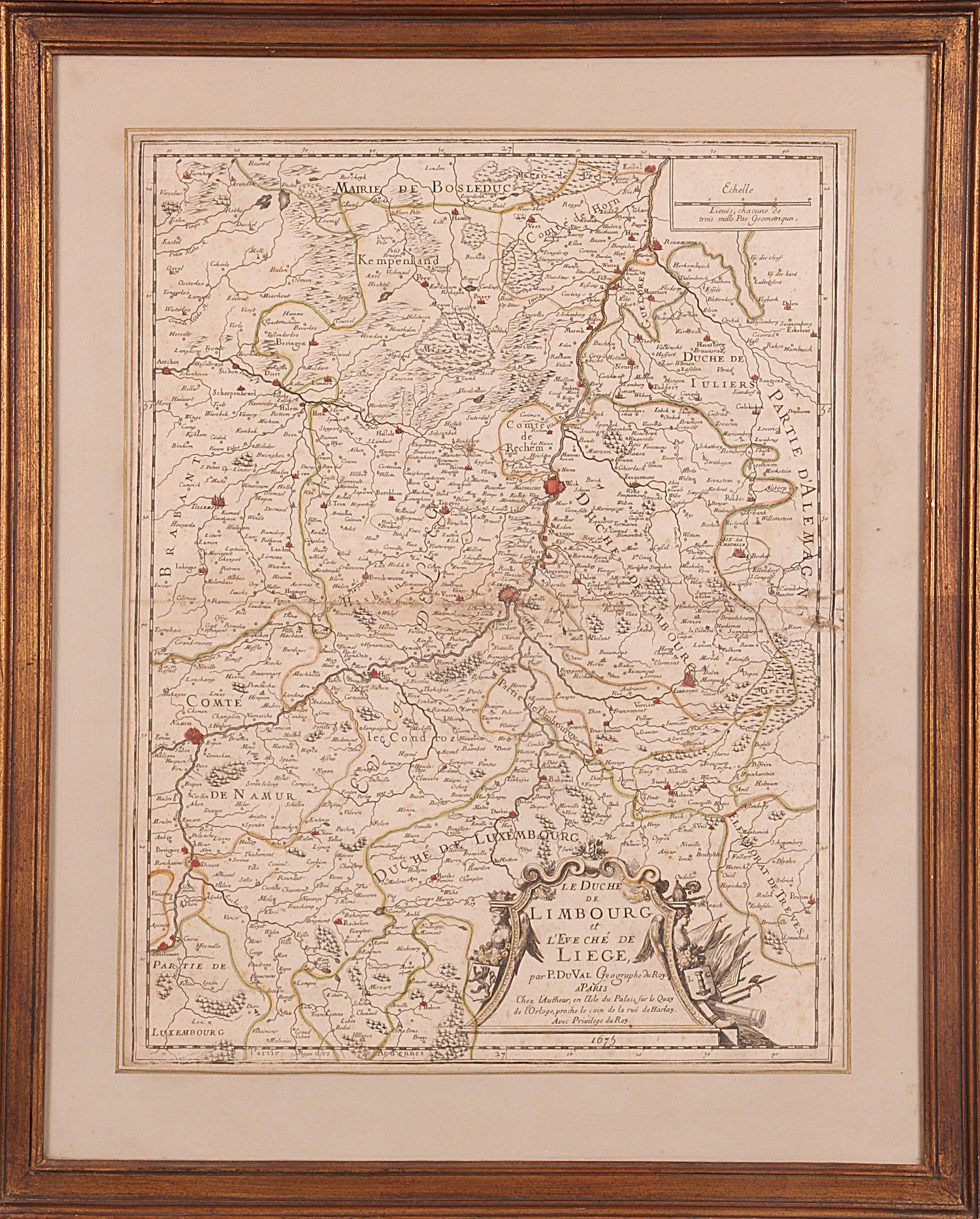 [LIEGE]. P. DU VAL. "The Duchy of Limbourg and the Bishopric of Liège. 1675" Par&hellip;