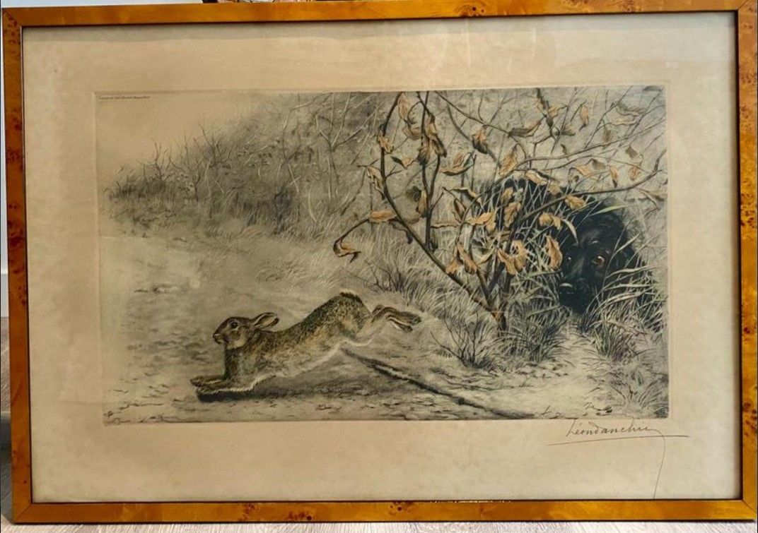 Léon DANCHIN Léon DANCHIN
Chasse au lièvre
Lithographie en couleur numérotée 254&hellip;