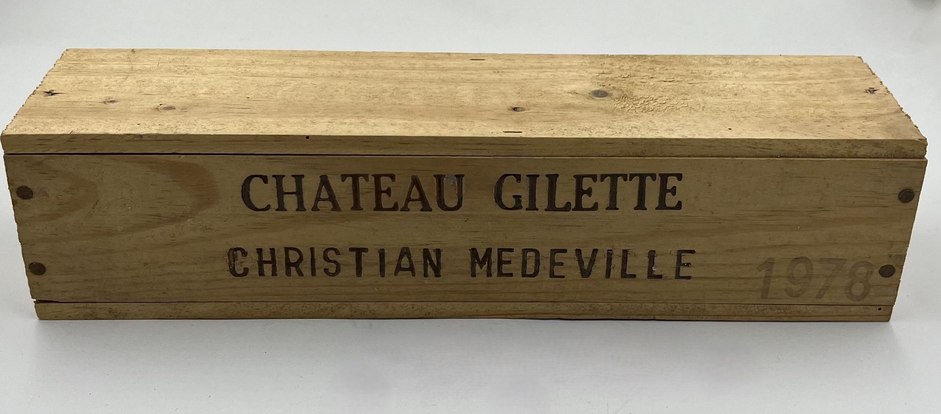 1 blle Château GILETTE, Christian Medeville, Sauternes 1978 CBO NI 1 blle Châtea&hellip;