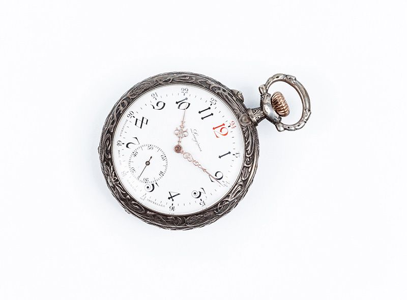 Null Lepine-Uhr, schweizerisch, LONGINES, in einem schönen silbernen Gehäuse mit&hellip;
