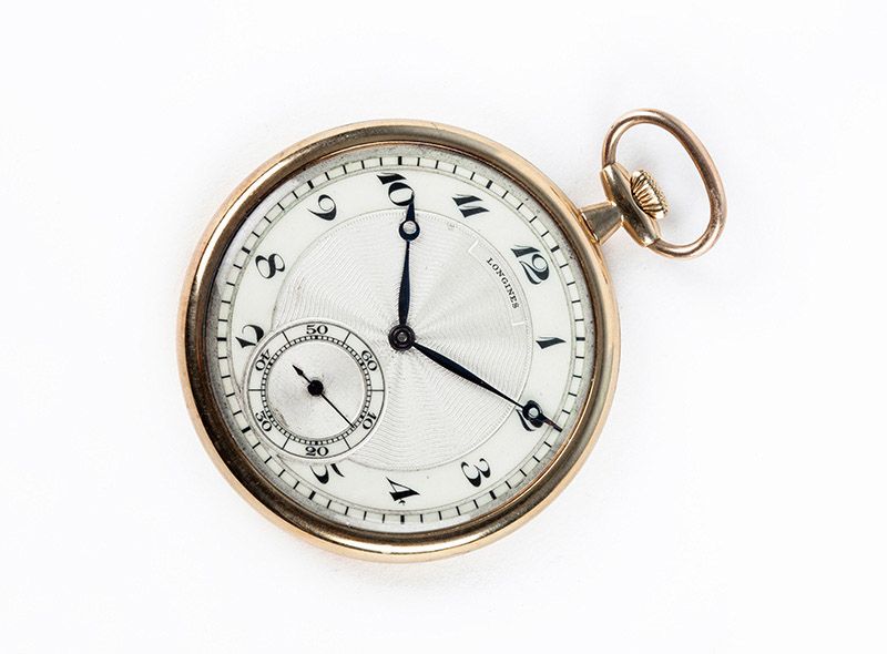 Null Schweizer Lepine-Uhr, LONGINES, in 48 mm Gehäuse, der Herkunft, in 18 K Gel&hellip;