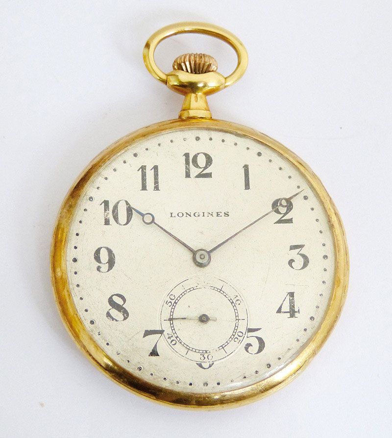 Null Schweizer Lepine-Uhr, extraflach, LONGINES, im Originalgehäuse mit zwei Dec&hellip;