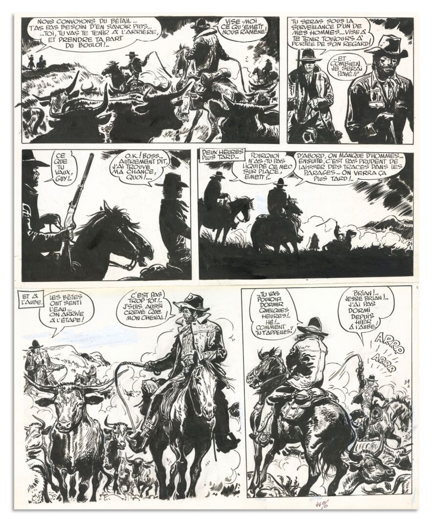 JIJE JIJÉ
JERRY SPRING
La Fille du canyon (T.16), Dupuis 1977
Originalplanche Nr&hellip;