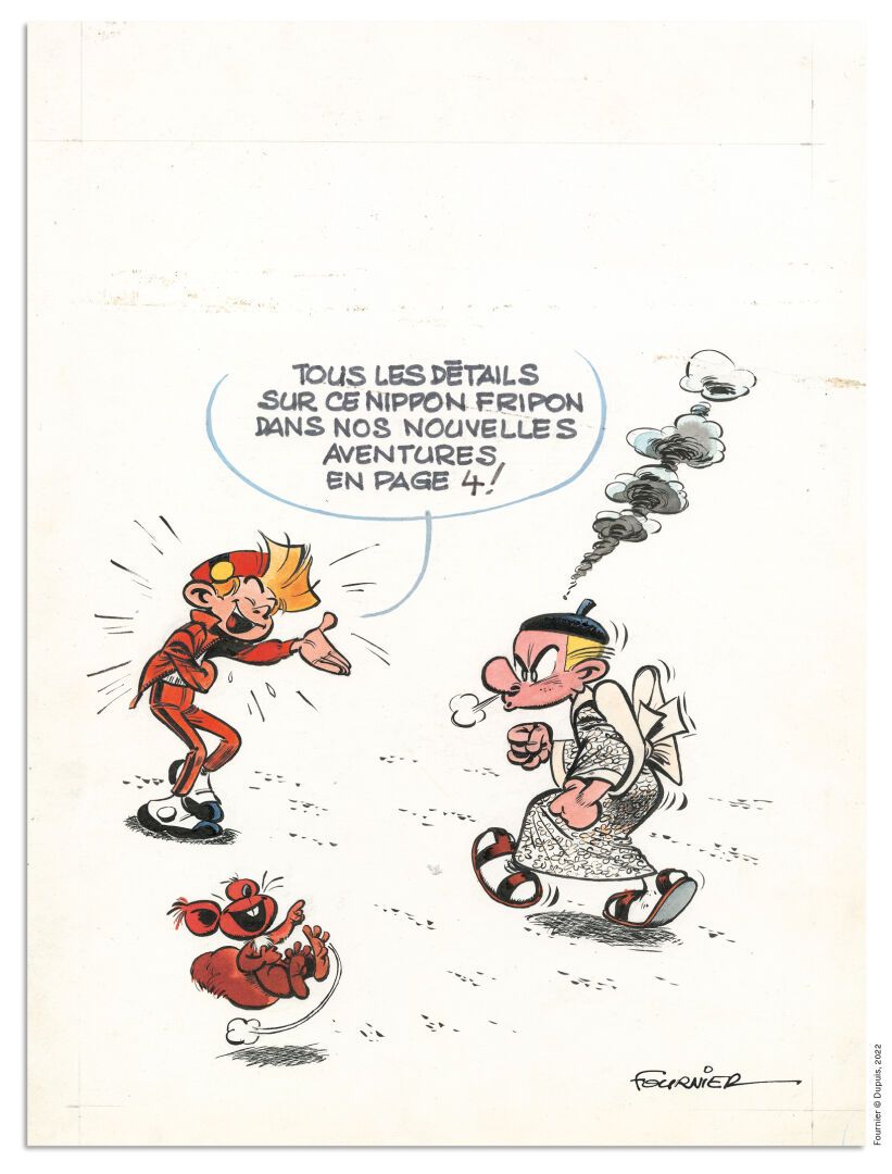 FOURNIER Jean-Claude Fournier
Spirou和Fantasio
Dupuis
斯皮鲁报》第1688期的原始封面
1970年8月20日&hellip;