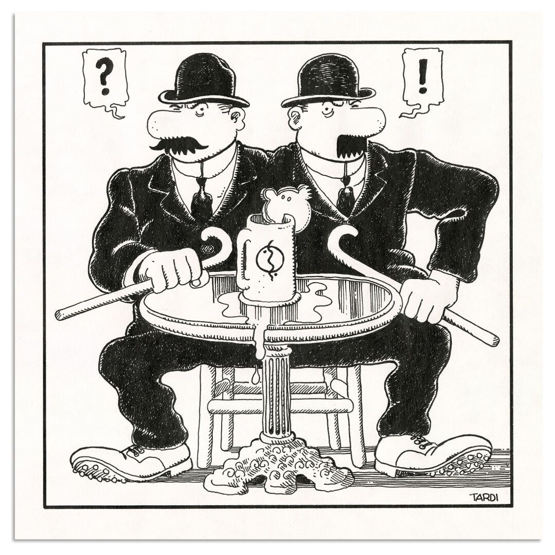 TARDI JACQUES TARDI
Le Dupondt sans peine, Albin Michel 1977年
向杜邦和杜邦致敬，原创插图。签名。纸&hellip;