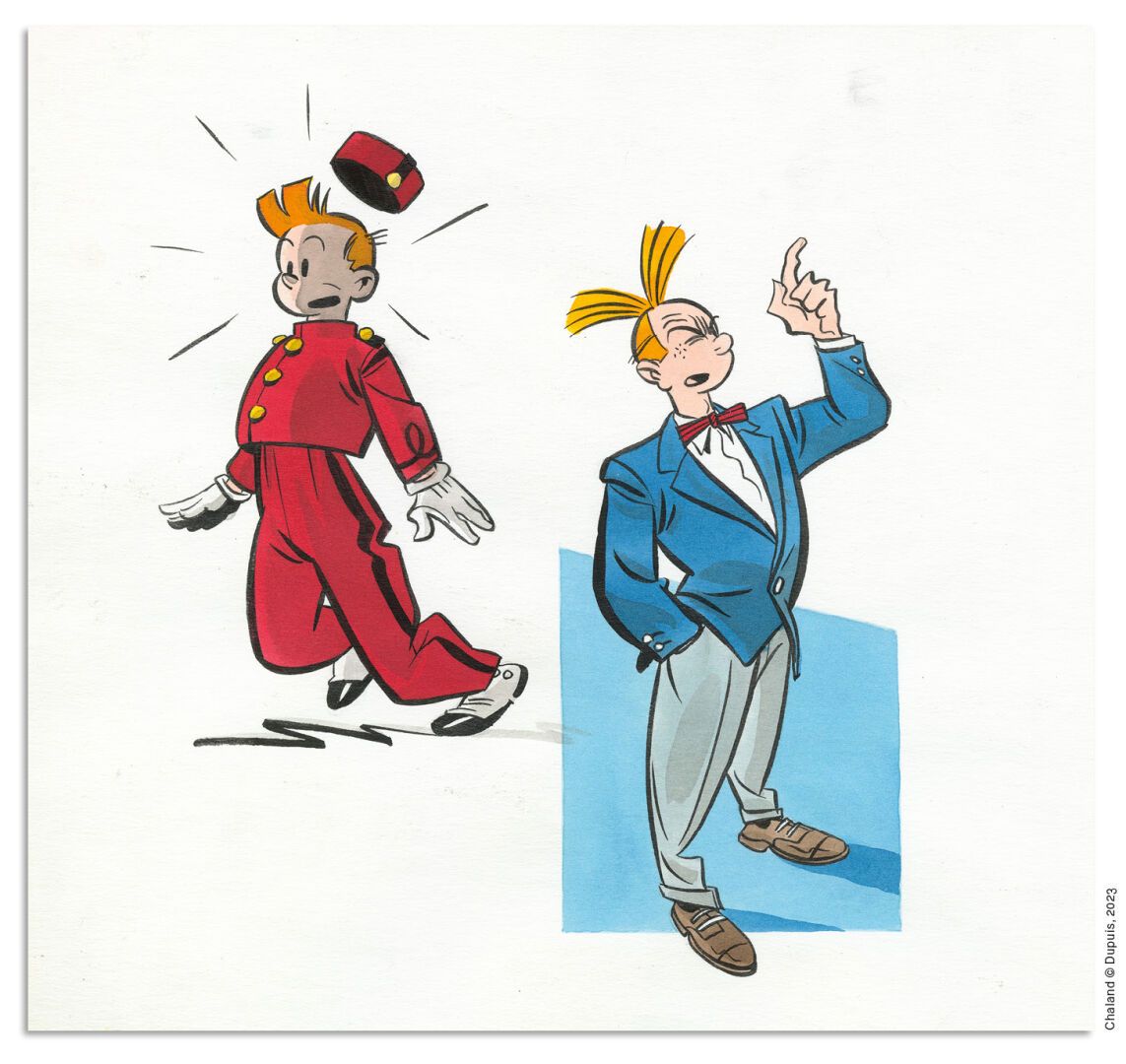CHALAND YVES CHALAND
SPIROU
Dupuis
Ilustración original realizada en 1982, porta&hellip;