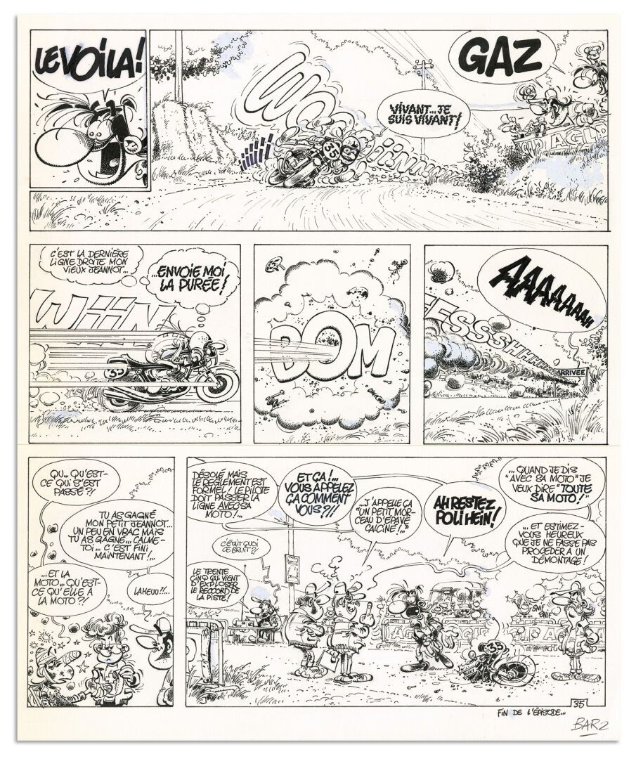 BAR2 BAR2
JOE BAR TEAM
Tome 1, Vents d'Ouest, 1990
Planche originale n° 35, prép&hellip;