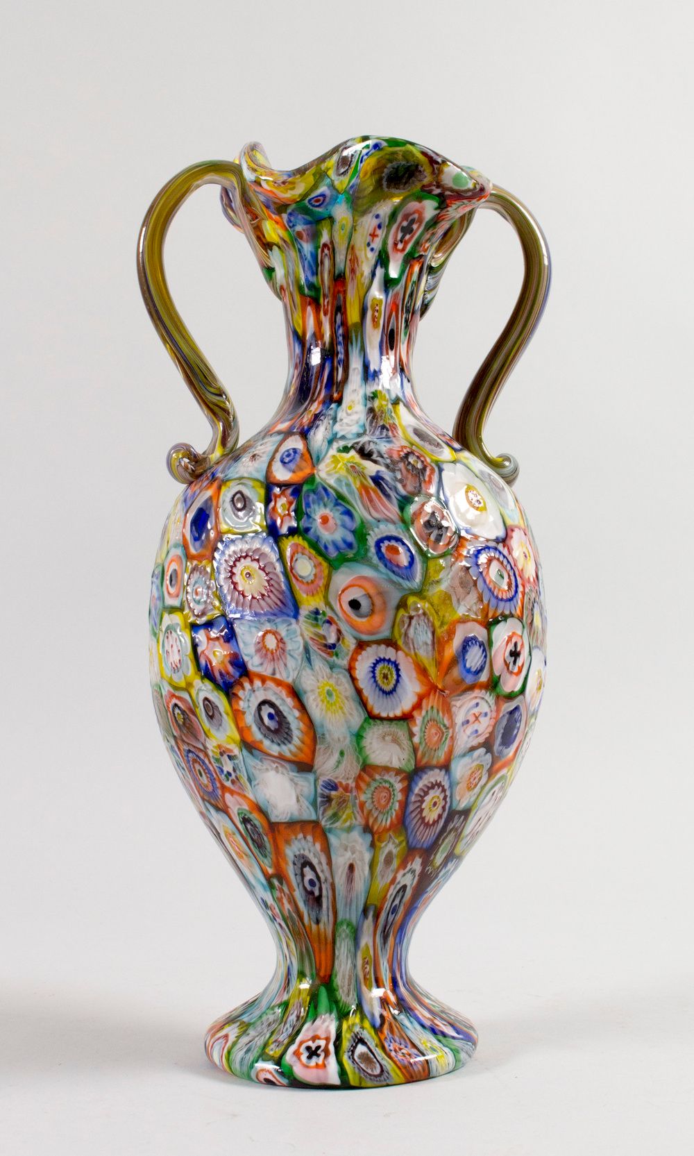 Jugendstil-Henkelvase / An Art Nouveau handled vase, Murano, Aureljano & Toso, u&hellip;