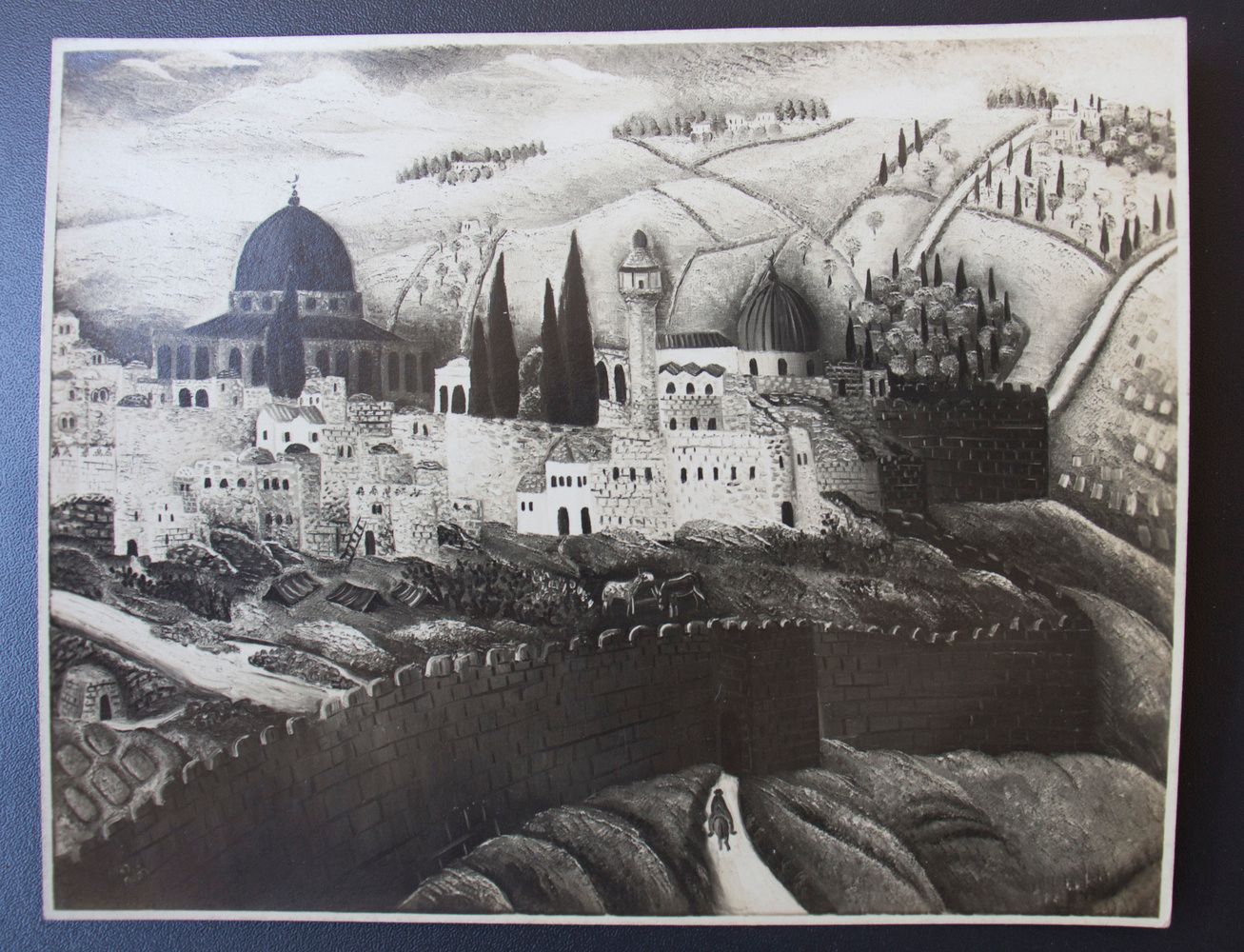 Reuven Rubin (1893-1974), Gemäldefoto 'Jerusalem II', 1928 Technique : photograp&hellip;