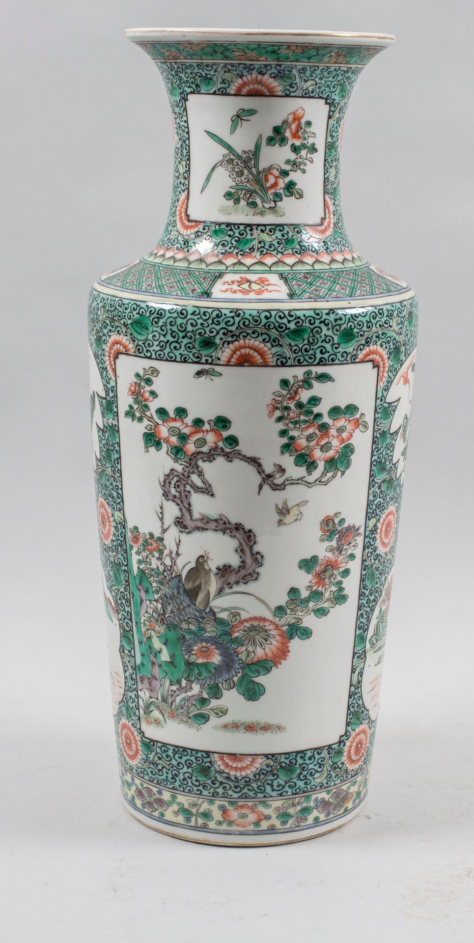 Rouleau-Vase, China, Qing Dynastie (1644-1911), gemarkt Kangxi (1662-1722) Matér&hellip;