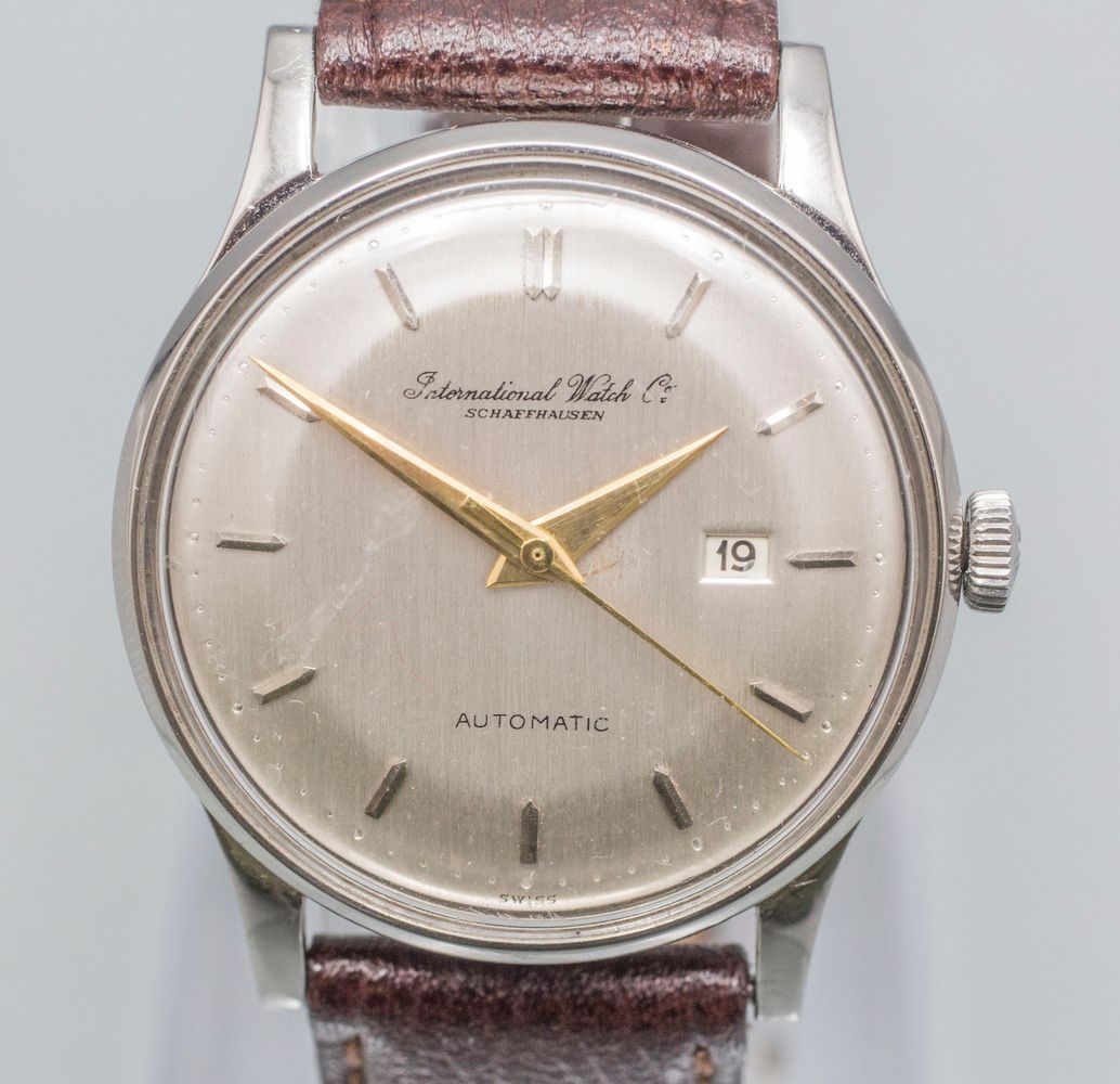HAU IWC Automatik / A men's wristwatch, Schaffhausen, um 1953 Boîtier : acier, f&hellip;