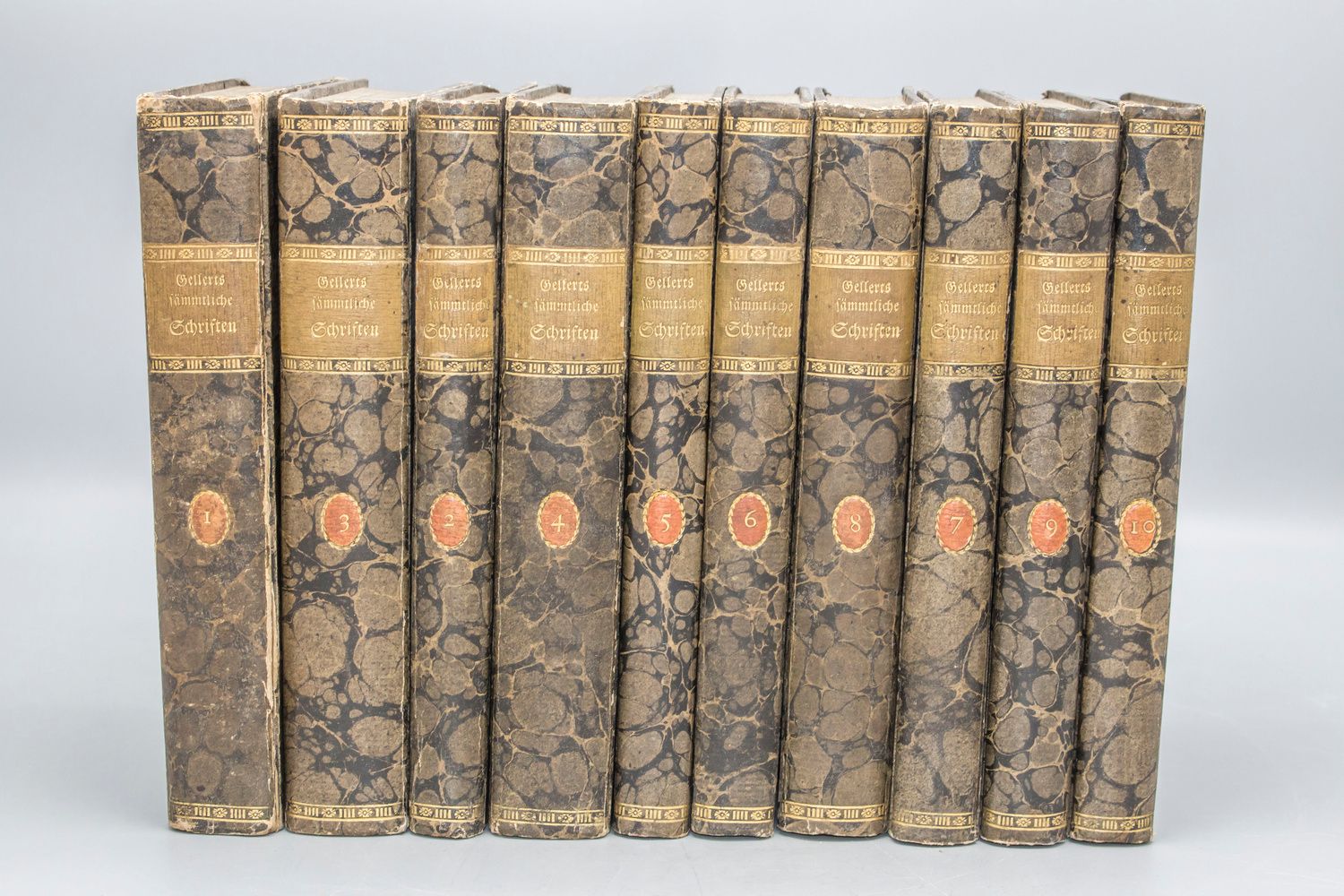 C.F. Gellert, 'Sämtliche Schriften in 10 Teilen', 1794-1796 Volume : 10 volumes,&hellip;