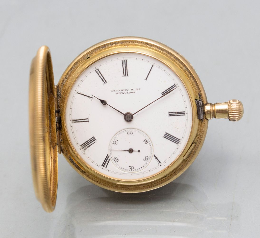 Savonette Taschenuhr / An 18 ct gold pocket watch, Tiffany & Co., New York, um 1&hellip;