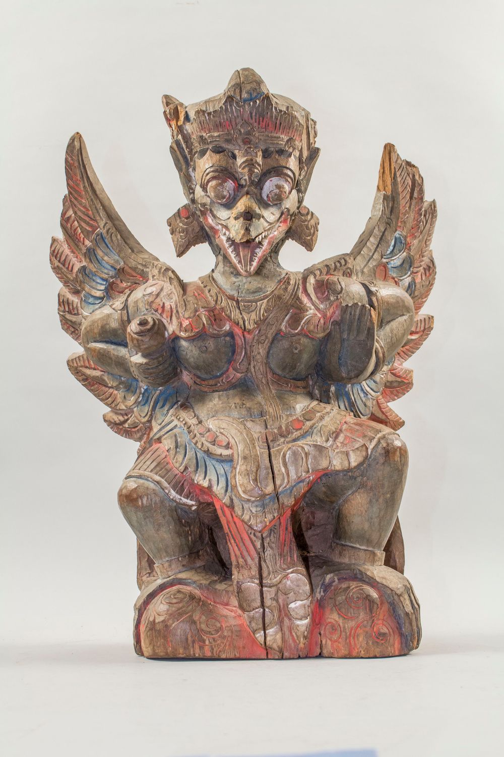 Holzskulptur Garuda / A wooden sculpture, Thailand / Indonsien Matériau : bois s&hellip;