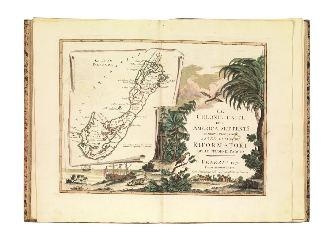 Atlas. RAYNAL. Storia dell’America settentrionale. 2 vol. In folio di 418 x 277 &hellip;