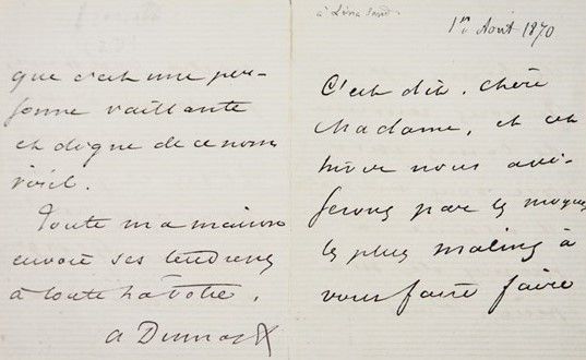 Autograph letter. DUMAS Fils. DUMAS, Alexandre, Fils. 1824-1895



"Tous mes reg&hellip;