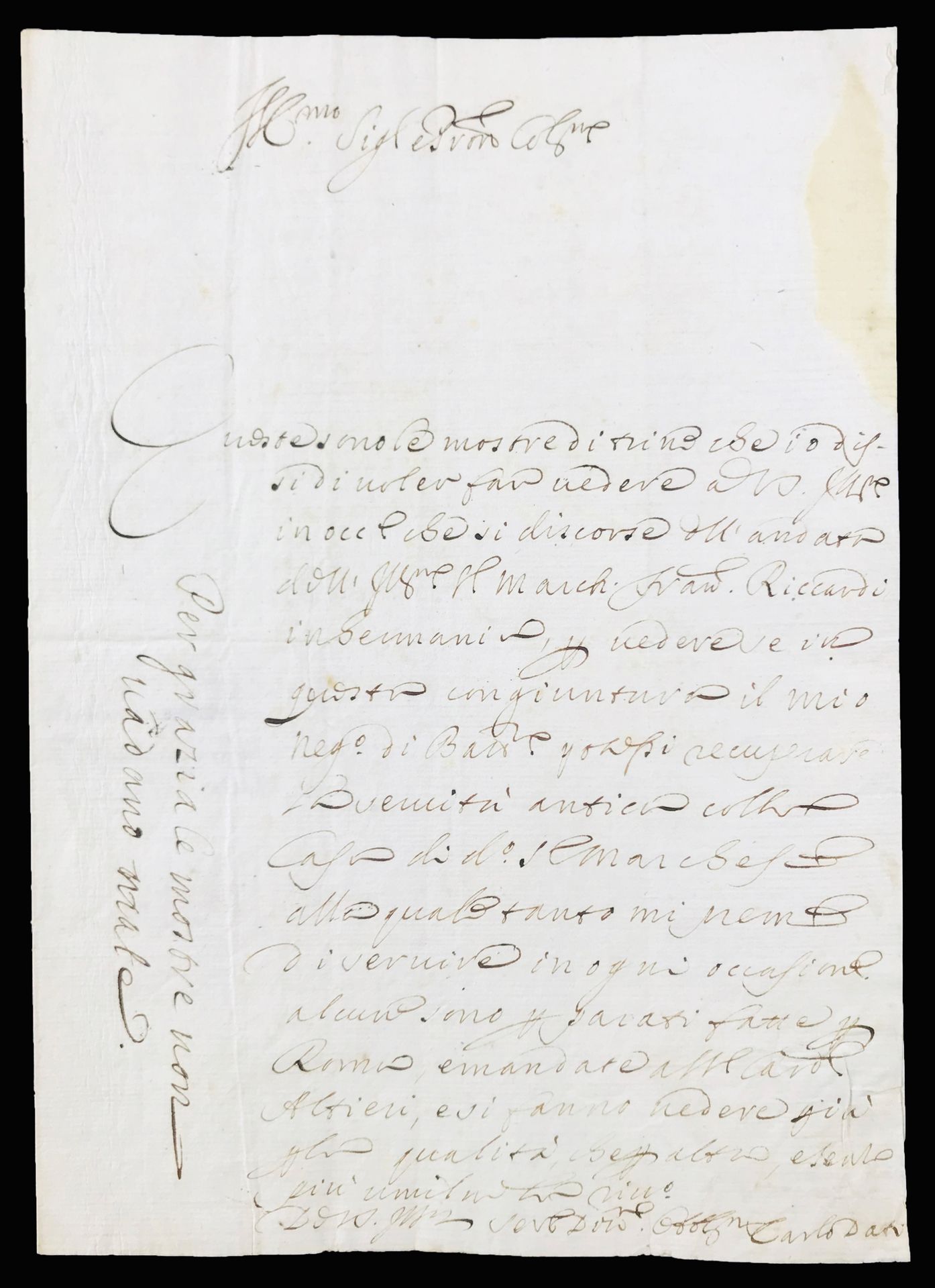 Carlo DATI. Autograph letter of Carlo Dati. Carlo DATI.

1619-1676



Autograph &hellip;